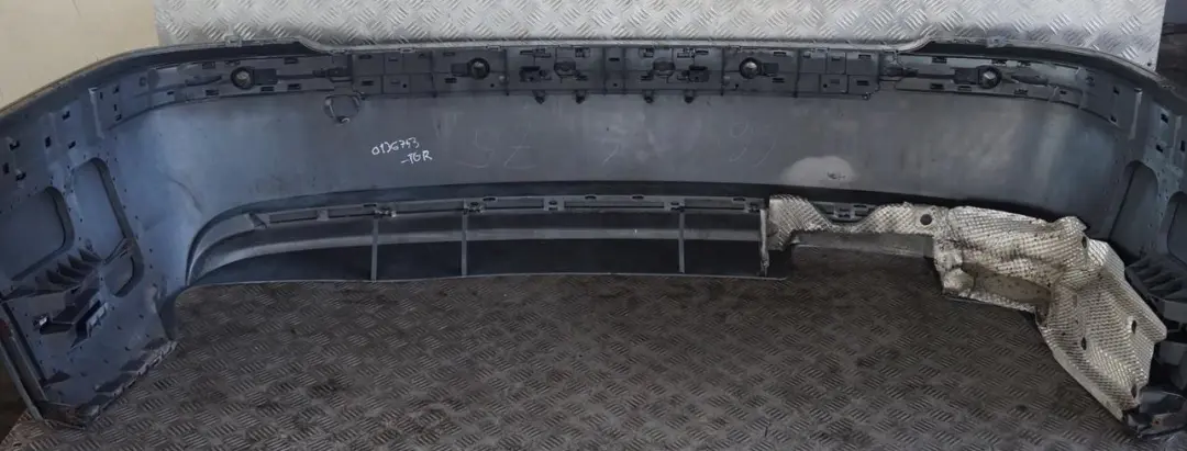 BMW 7 Series E65 E66 Rear Bumper Trim Panel Titangrau II Titan Grey - A36 - SKU 0136743-TGR - Part number 0136743