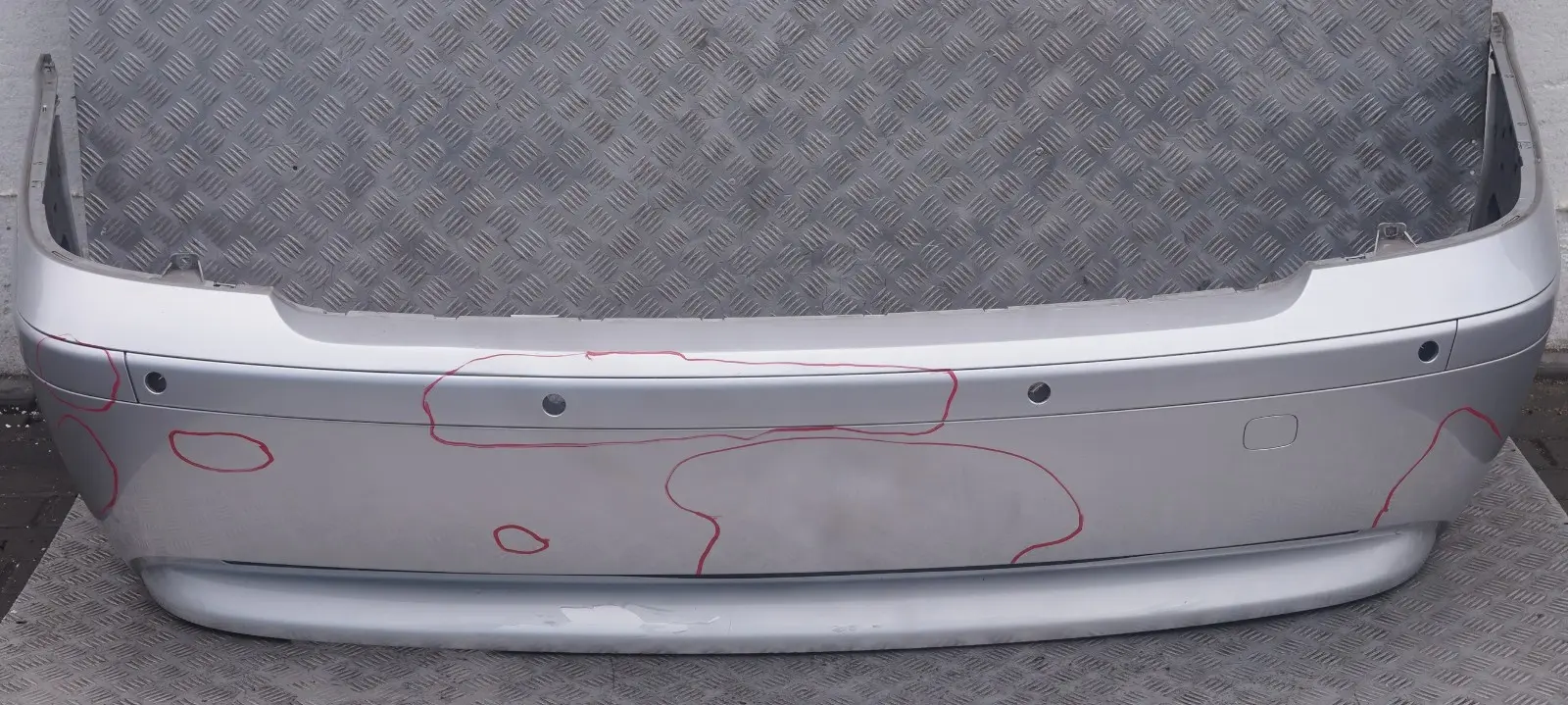 BMW 7 Series E65 E66 E67 Rear Bumper Panel Titansilber Titan Silber Silver