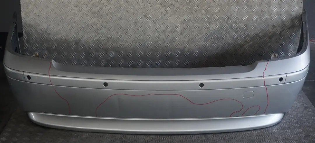 BMW 7 Series 1 E65 E66 E67 Rear Bumper Panel Titansilber Titan Silber Silver - SKU 0136743-TS1 - Part number 0136743
