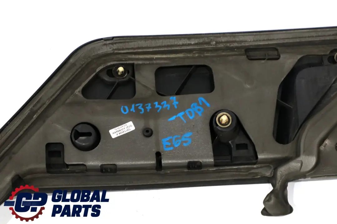 Blende Heckklappe Toledoblau Blau Metallic für BMW 7 er E65 E66 E67 mit Teilenummer 137337 BMW 7 er E65 E66 E67 Blende Heckklappe Toledoblau Blau Metallic - SKU 0137337-TDB1 - Teilenummer 137337