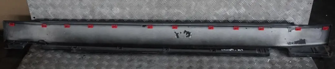 BMW 7 Series E65 1 Door Sill Cover Skirt Left N/S Black Sapphire Metallic 475 - SKU 0140037-BS1 - Part number 0140037