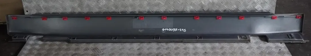 BMW 7 E65 Door Sill Cover Skirt Left N/S Sterlinggrau Grey Metallic - 472 - SKU 0140037-STG - Part number 0140037