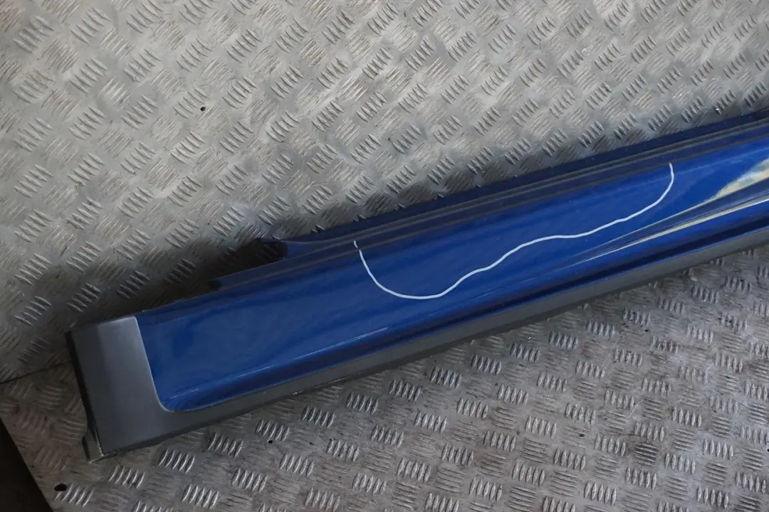 BMW Mini Cooper R50 R53 JCW Aerokit Left N/S Sill Skirt Side Trim Indi Blue 862 - SKU 0140630-IB - Part number 0140630