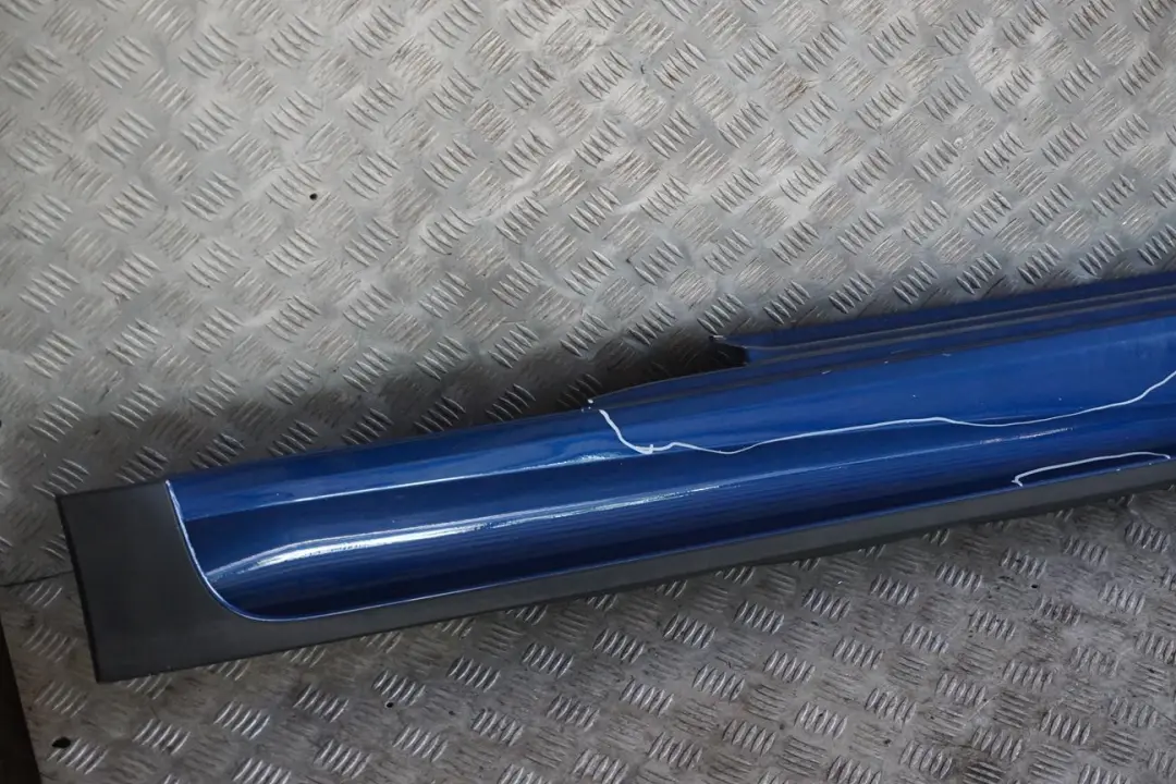 BMW Mini R50 R53 JCW Aerokit Schwellerleiste Schweller Rechts Indi Blue Blau - SKU 0140631-IB - Teilenummer 0140631