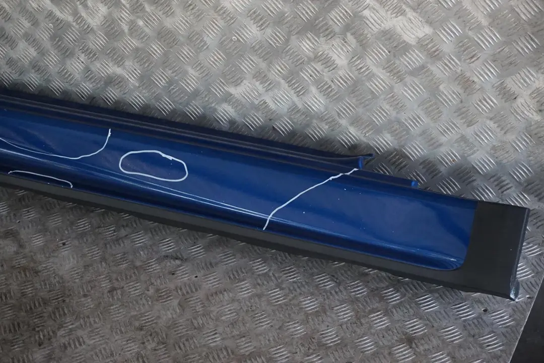 BMW Mini Cooper R50 R53 JCW Aerokit Right O/S Sill Skirt Side Trim Indi Blue - SKU 0140631-IB - Part number 0140631