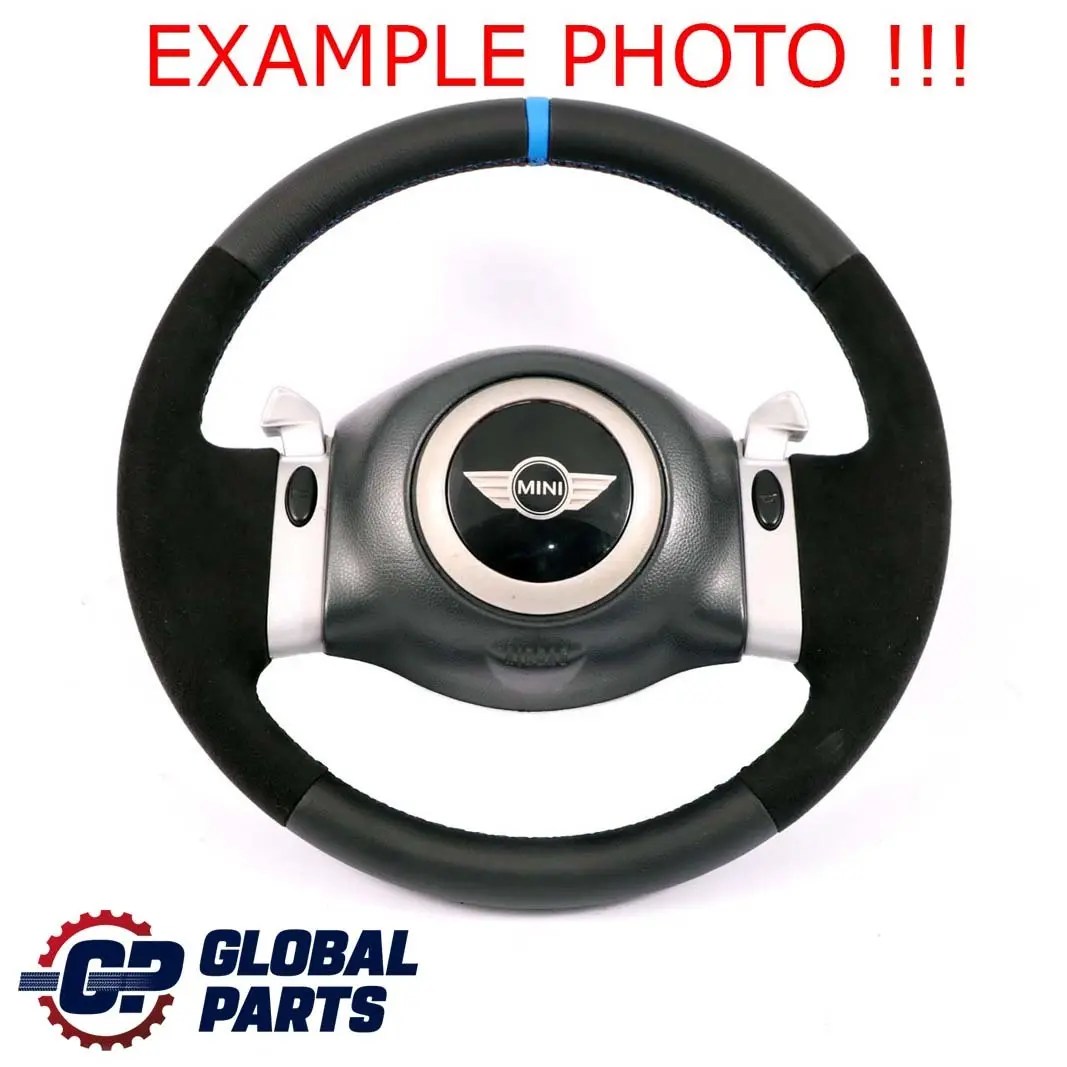 Mini R50 R53 Volant Sport Neuf en Cuir Noir / Alcantara Volant Steptronic - SKU 0146479-10 - Numéro de pièce 0146479