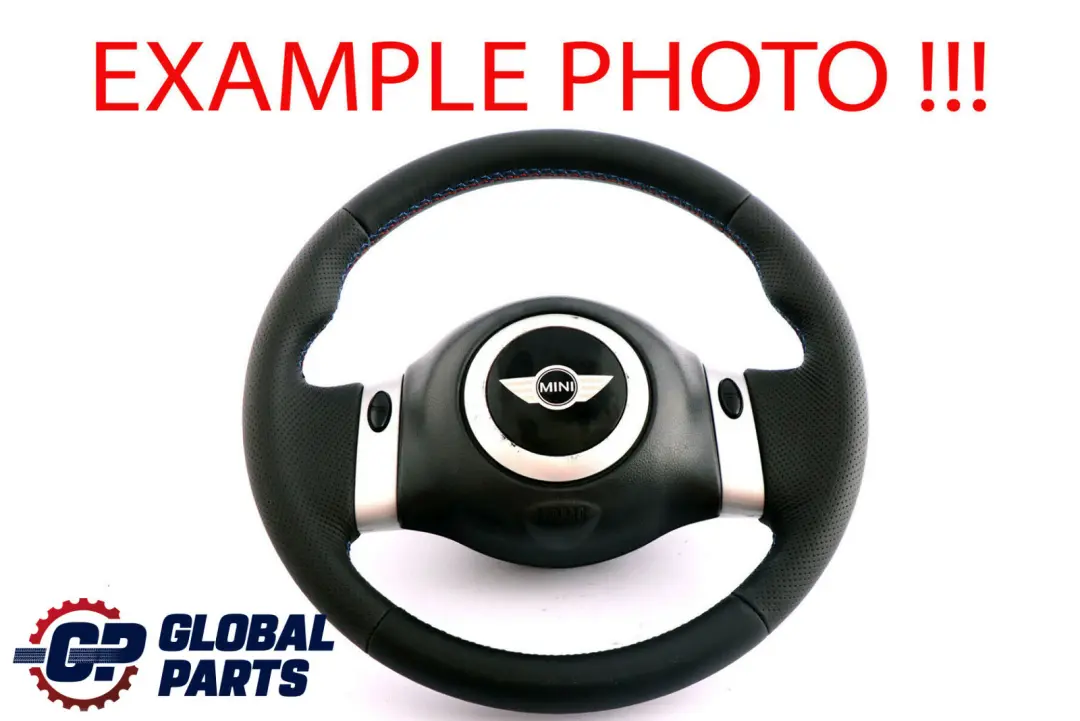 Pelle Nera Nuova Con 2 Raggi per Mini Cooper R50 R52 Cooper Volante con numero di parte 0146479 Mini Cooper R50 R52 Cooper Volante Pelle Nera Nuova Con 2 Raggi - SKU 0146479-2 - Numero di parte 0146479