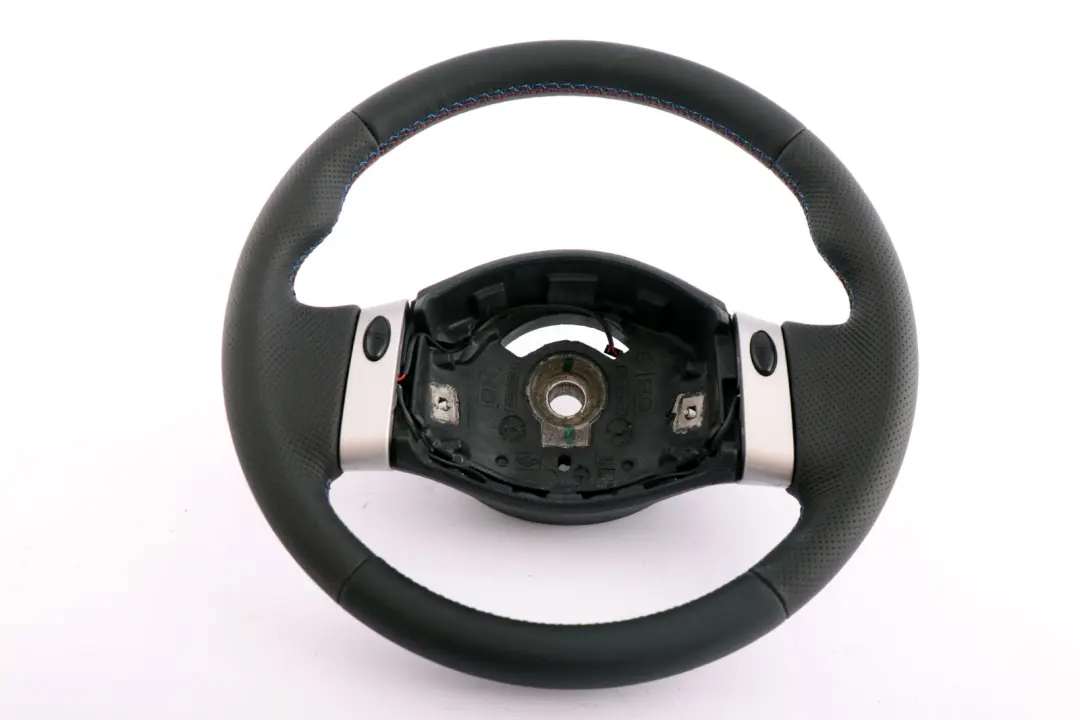 Leather Steering Wheel 2 Spoke Trim to Mini Cooper R50 R52 Cooper NEW Black with Part number 0146479 Mini Cooper R50 R52 Cooper NEW Black Leather Steering Wheel 2 Spoke Trim - SKU 0146479-2 - Part number 0146479
