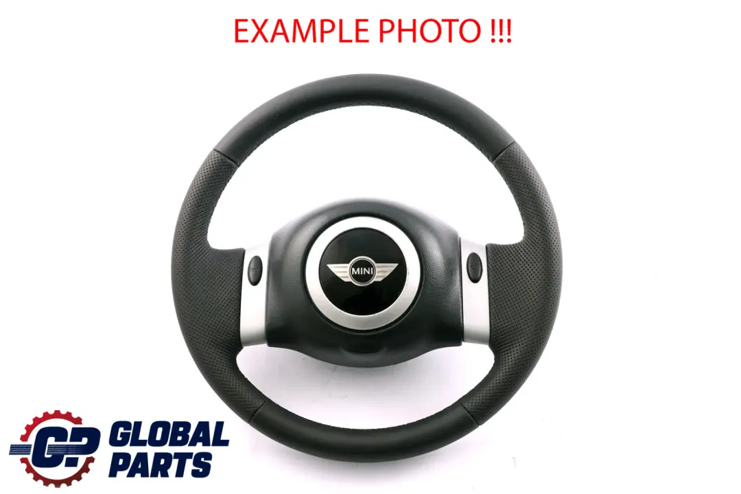 NUEVO Volante Cuero Negro 2 radios para Mini Cooper One R50 R52 R53 con número de pieza 0146479 Mini Cooper One R50 R52 R53 NUEVO Volante Cuero Negro 2 radios - SKU 0146479-5 - Número de pieza 0146479