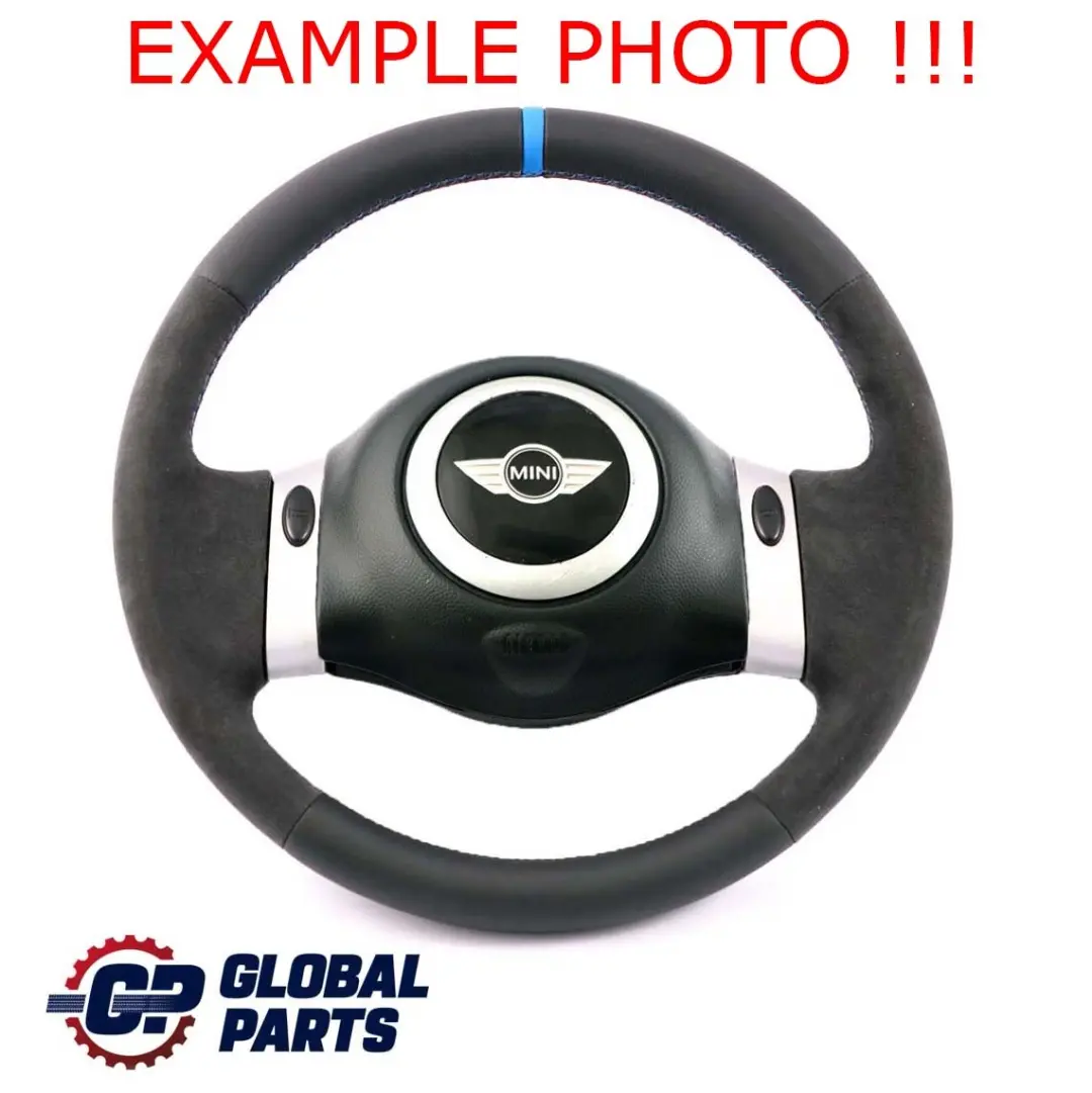 Volant avec NEUF Noir Cuir / Alcantara pour Mini Cooper One R50 R52 à propos du numéro de pièce 0146479 Mini Cooper One R50 R52 Volant avec NEUF Noir Cuir / Alcantara - SKU 0146479-6 - Numéro de pièce 0146479