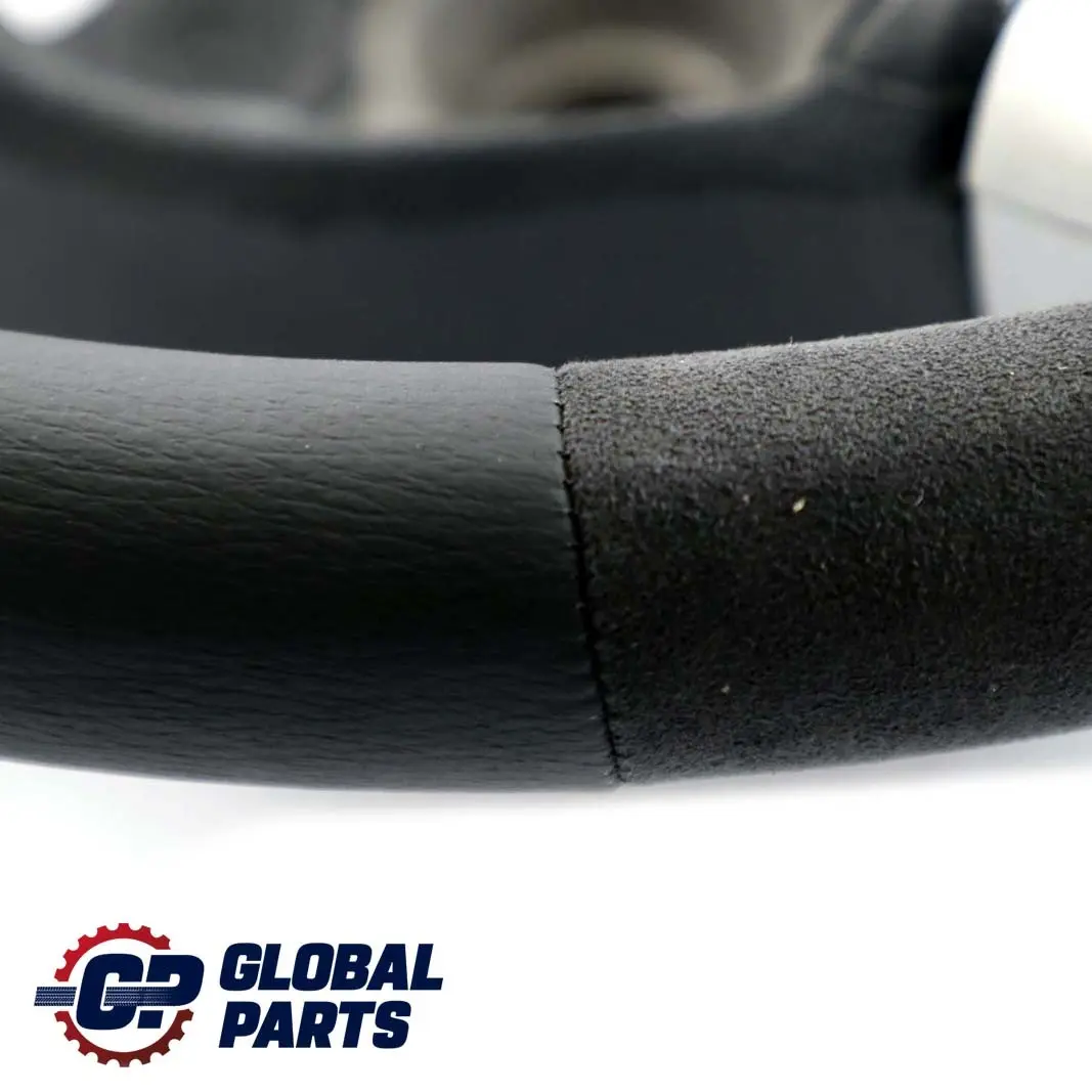 Leather / Alcantara Steering Wheel 2 Spoke Trim to Mini Cooper R50 R52 NEW Black with Part number 0146479 Mini Cooper R50 R52 NEW Black Leather / Alcantara Steering Wheel 2 Spoke Trim - SKU 0146479-6 - Part number 0146479