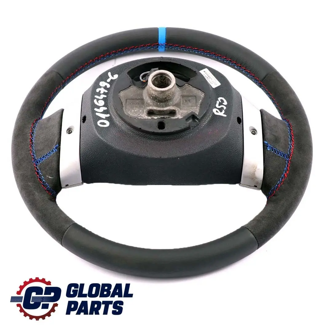 Mini Cooper R50 R52 NUOVA Pelle Nera / Alcantara Volante Copertura a 2 Raggi - SKU 0146479-6 - Numero di parte 0146479