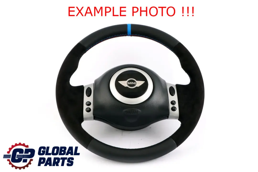 Mini Cooper R50 Neuf en Cuir Noir / Alcantara Volant Sport Volant Multifonction - SKU 0146480-3 - Numéro de pièce 0146480