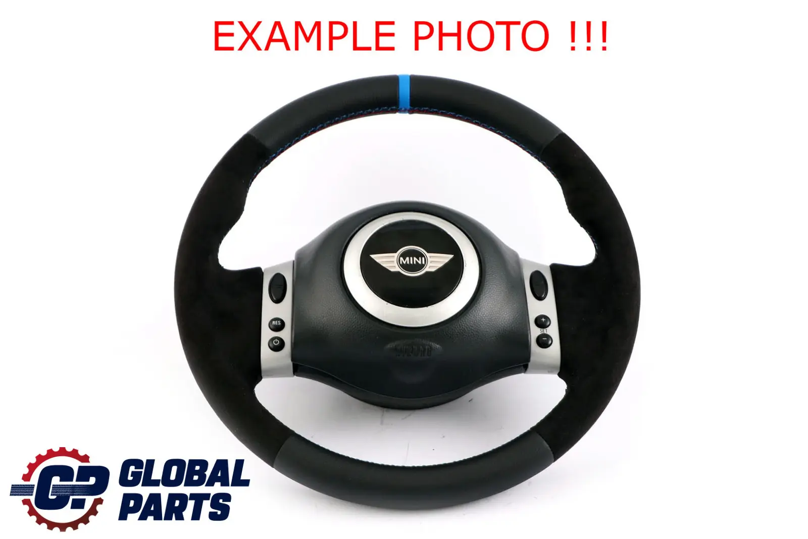 Mini Cooper R50 Nuova Pelle Nera / Alcantara Volante Sportivo Multifunzione