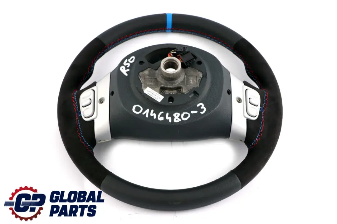 Leather / Alcantara Sport Steering Wheel Multifunction Mini Cooper R50 NEW Black - SKU 0146480-3 - Part number 0146480
