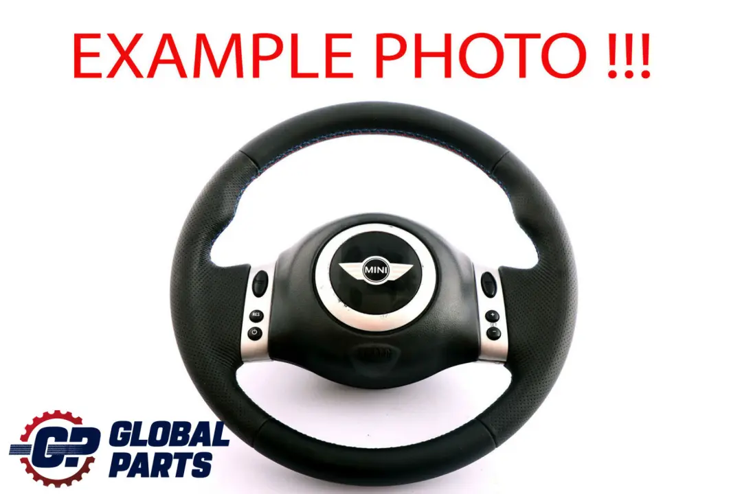 Mini Cooper R50 R52 NUEVO volante de cuero negro multifuncional - SKU 0146480 - Número de pieza 0146480