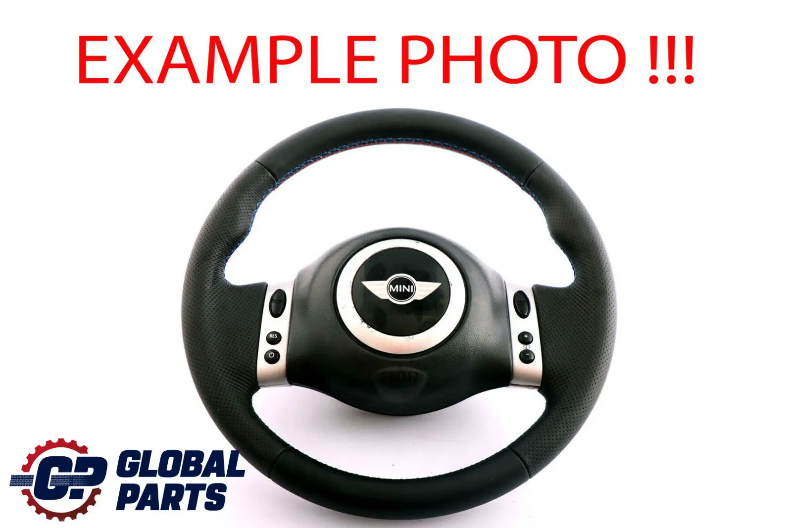 Mini Cooper R50 R52 NUEVO volante de cuero negro multifuncional