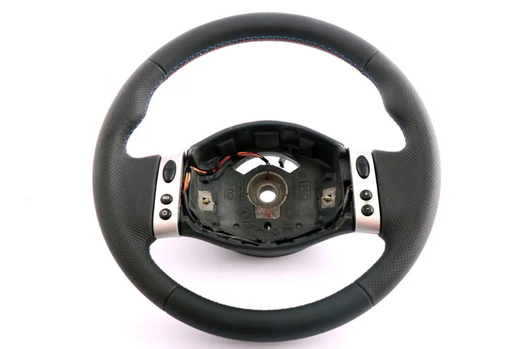 NUOVA Pelle Nera Volante Multifunzionale per Mini Cooper R50 R52 con numero di parte 0146480 Mini Cooper R50 R52 NUOVA Pelle Nera Volante Multifunzionale - SKU 0146480 - Numero di parte 0146480