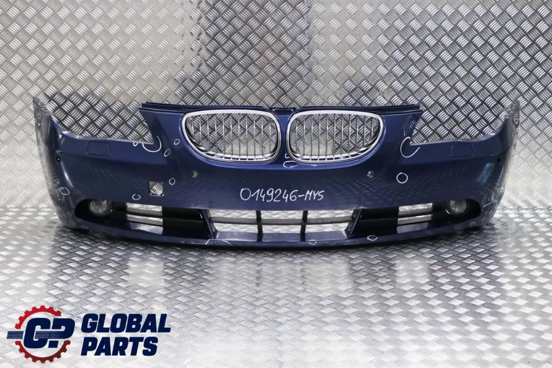 BMW 5 Series E60 E61 Front Bumper Trim Panel Mysticblau Mystic Blue - A07 - SKU 0149246-MYS - Part number 0149246