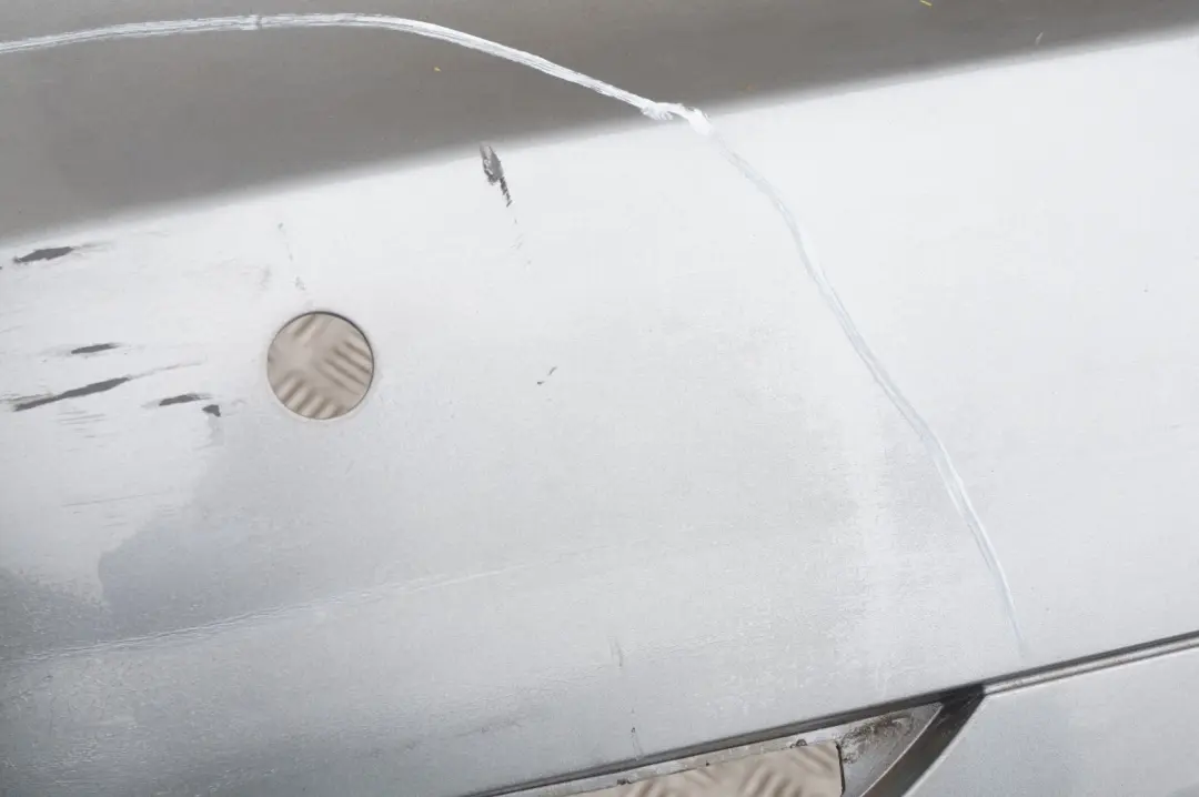 BMW 5 Series E60 1 Saloon Rear Bumper PDC Silbergrau Grey Metallic A08 - SKU 0149318-SBG1 - Part number 0149318