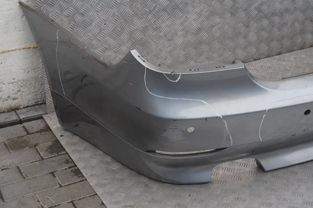 BMW 5 Series E60 1 Saloon Rear Bumper PDC Silbergrau Grey Metallic A08 - SKU 0149318-SBG1 - Part number 0149318