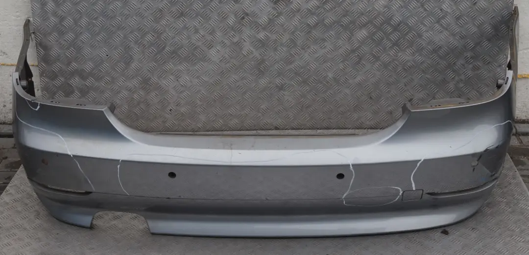 BMW 5 Series E60 1 Saloon Rear Bumper PDC Silbergrau Grey Metallic A08 - SKU 0149318-SBG1 - Part number 0149318