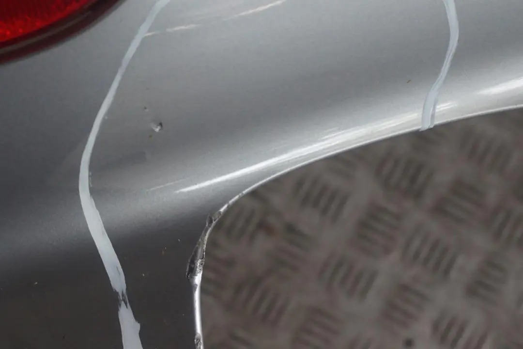 BMW 5 Series E60 3 Saloon Rear Bumper PDC Silbergrau Grey Metallic - A08 - SKU 0149318-SBG3 - Part number 0149318