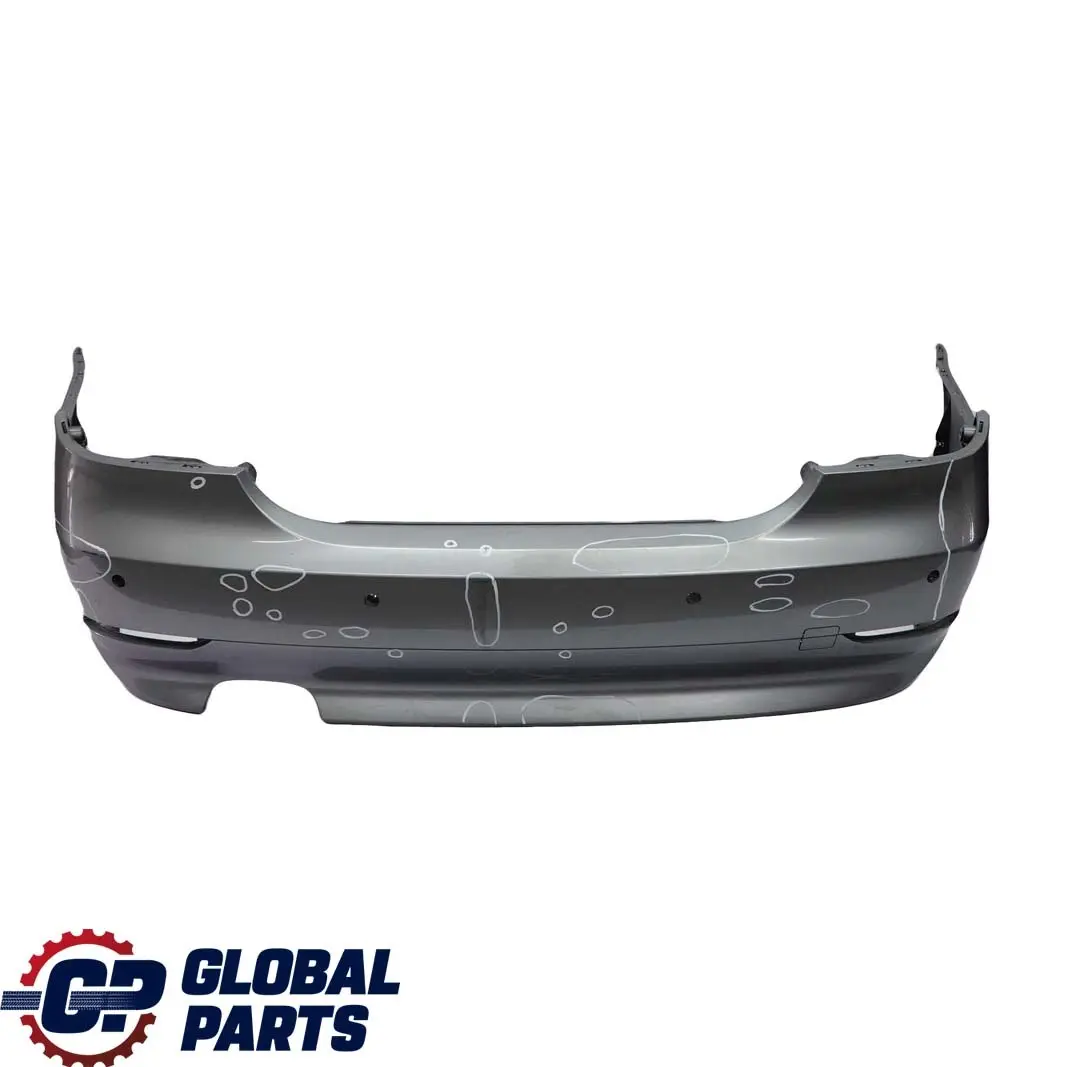 BMW 5 Series E60 5 Saloon Rear Bumper PDC Silbergrau Grey Metallic - A08 - SKU 0149318-SBG5 - Part number 0149318