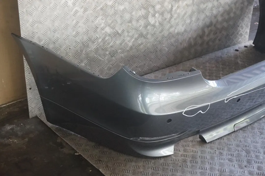 BMW 5 E60 Saloon Rear Bumper PDC Titangrau II Titan Grey Metallic - A36 - SKU 0149318-TGR - Part number 0149318