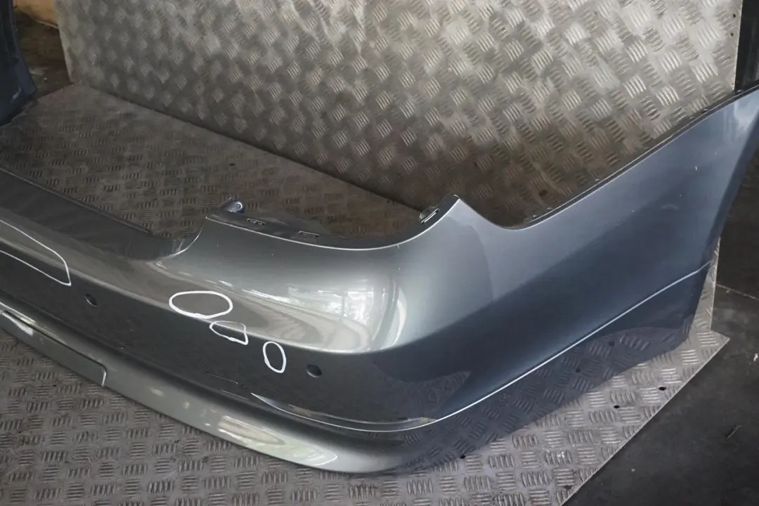 BMW 5 E60 Saloon Rear Bumper PDC Titangrau II Titan Grey Metallic - A36 - SKU 0149318-TGR - Part number 0149318