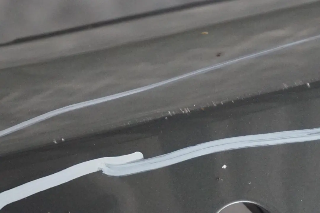 BMW 5 E60 Saloon Rear Bumper PDC Titangrau II Titan Grey Metallic - A36 - SKU 0149318-TGR - Part number 0149318