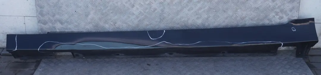 BMW 5er E60 E61 Türschwellerabdeckung links Schwarz Sapphire - 475 - SKU 0150277-BS - Teilenummer 0150277