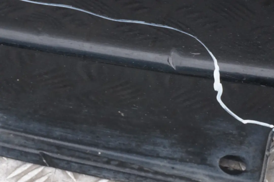 BMW 5 Series E60 E61 Door Sill Side Cover Skirt Left N/S Black Sapphire Metallic - SKU 0150277-BS1 - Part number 150277