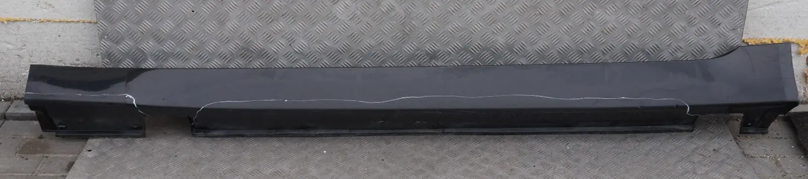 BMW E60 E61 Faldón Cubrepuerta Lateral Izquierdo Negro Zafiro Metálico