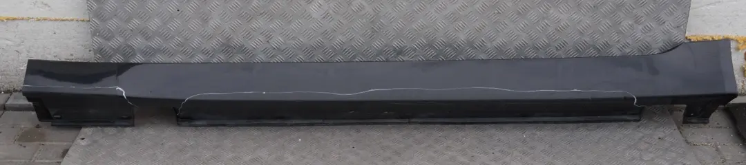 BMW E60 E61 Seuil de Porte Jupe Latérale Gauche Noir Saphir Métallique - SKU 0150277-BS1 - Numéro de pièce 150277