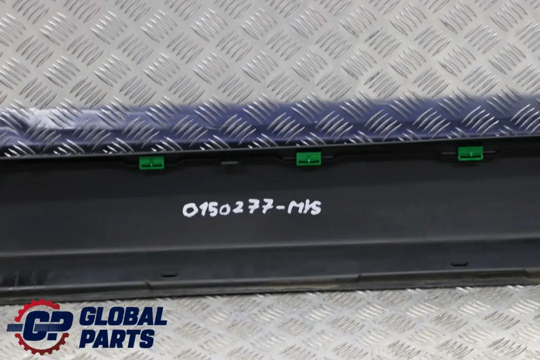 BMW 5 E60 E61 Schwellerleiste Blende Schweller Links Mysticblau Blau - A07 - SKU 0150277-MYS - Teilenummer 0150277