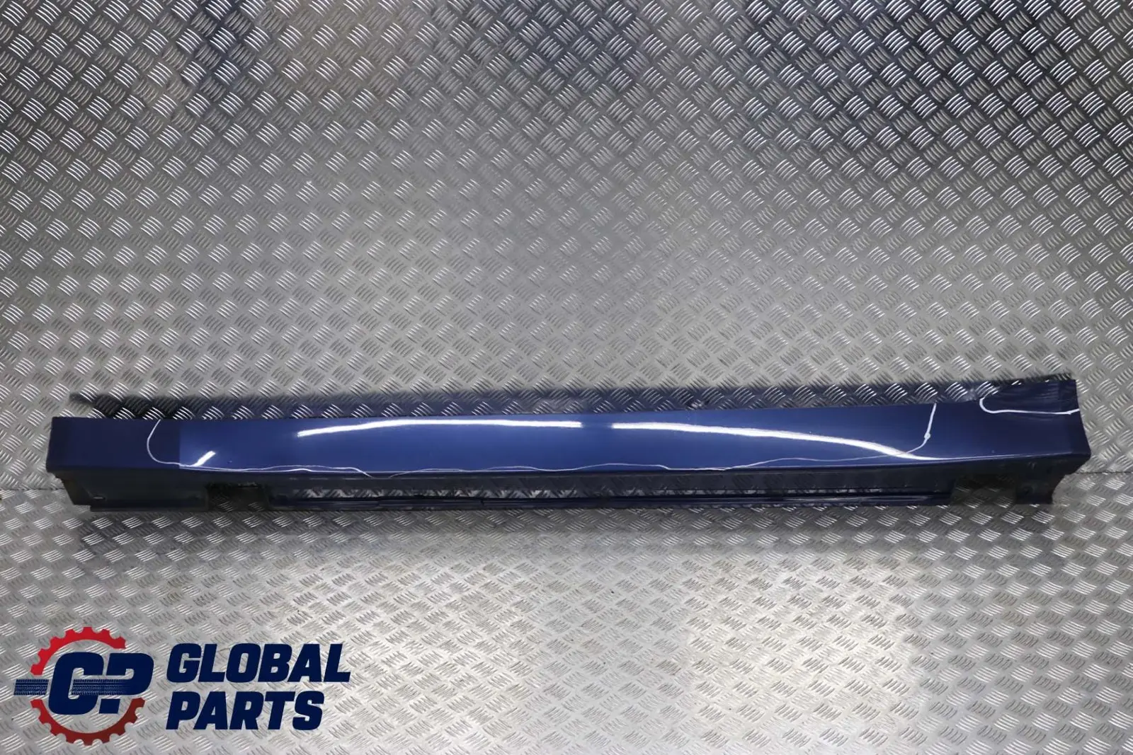 BMW 5 E60 E61 Schwellerleiste Blende Schweller Links Mysticblau Blau - A07