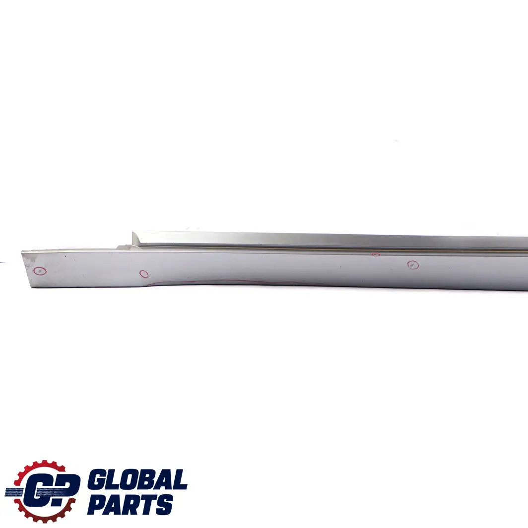 BMW 5 E60 E61 Door Sill Side Cover Skirt Left N/S Silbergrau Silver Grey - A08 - SKU 0150277-SBG3 - Part number 0150277