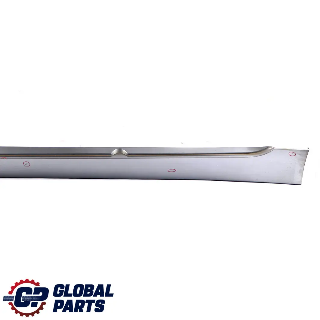 BMW 5 E60 E61 Door Sill Side Cover Skirt Left N/S Silbergrau Silver Grey - A08 - SKU 0150277-SBG3 - Part number 0150277