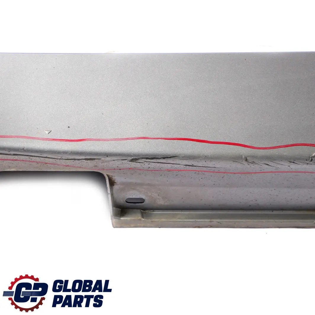 BMW 5 E60 E61 Door Sill Side Cover Skirt Left N/S Silbergrau Silver Grey - A08 - SKU 0150277-SBG3 - Part number 0150277