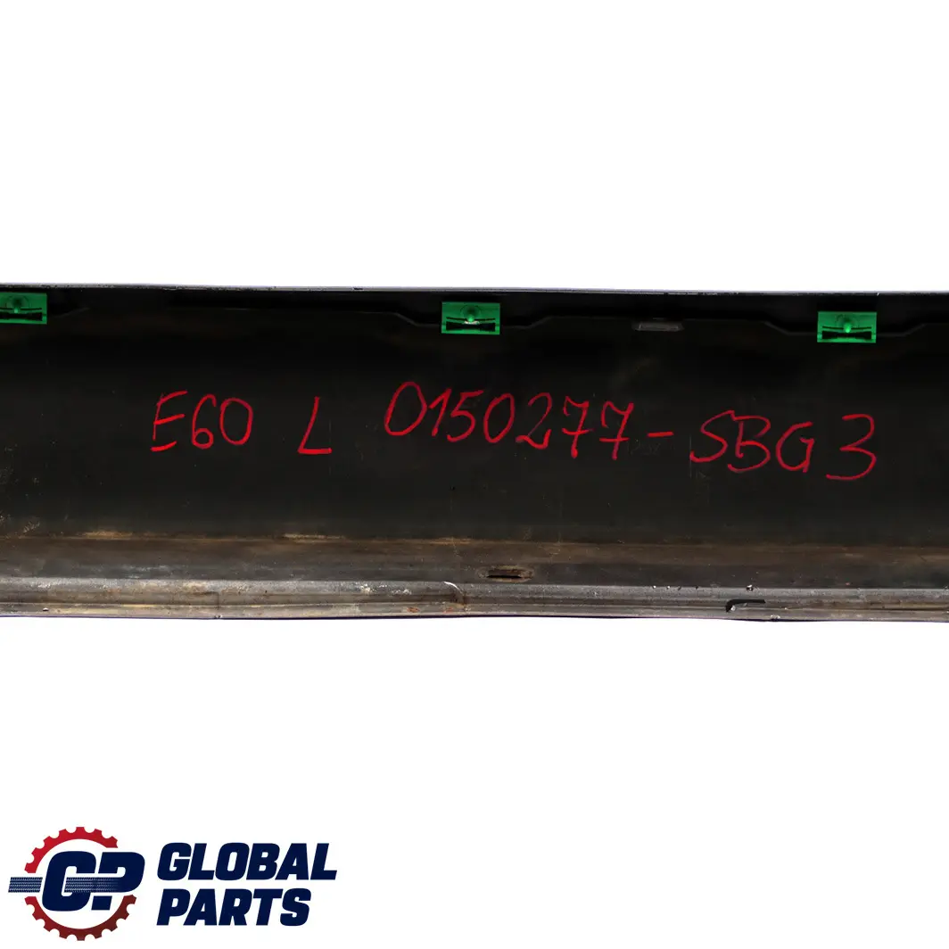 BMW 5 E60 E61 Door Sill Side Cover Skirt Left N/S Silbergrau Silver Grey - A08 - SKU 0150277-SBG3 - Part number 0150277
