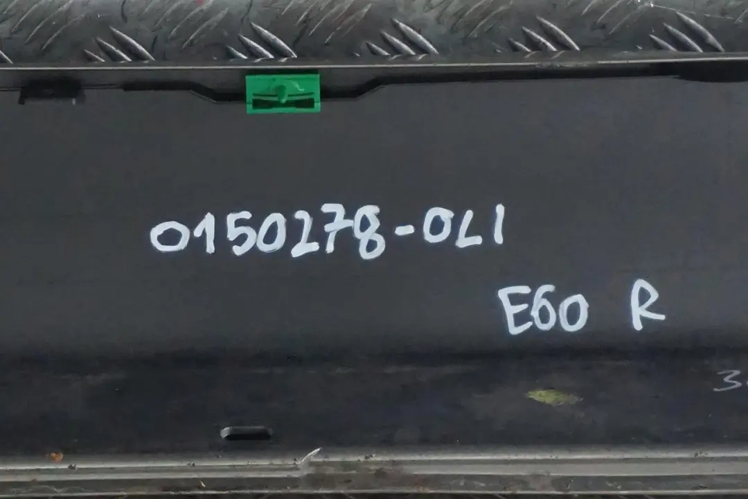 BMW 5 E60 E61 Door Sill Side Cover Skirt Right O/S Olivine Green Metallic - 349 - SKU 0150278-OLI - Part number 0150278