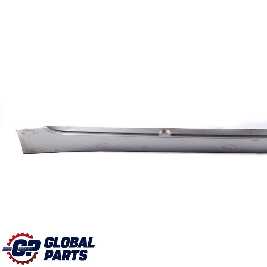 Door Sill Side Cover Skirt Right O/S Silbergrau Grey A08 to BMW 5 Series 1 E60 E61 with Part number 0150278 BMW 5 Series 1 E60 E61 Door Sill Side Cover Skirt Right O/S Silbergrau Grey A08 - SKU 0150278-SBG1 - Part number 0150278