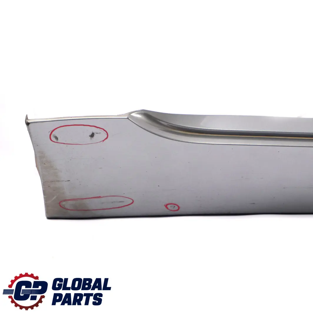 Door Sill Side Cover Skirt Right O/S Silbergrau Grey A08 to BMW 5 Series 1 E60 E61 with Part number 0150278 BMW 5 Series 1 E60 E61 Door Sill Side Cover Skirt Right O/S Silbergrau Grey A08 - SKU 0150278-SBG1 - Part number 0150278