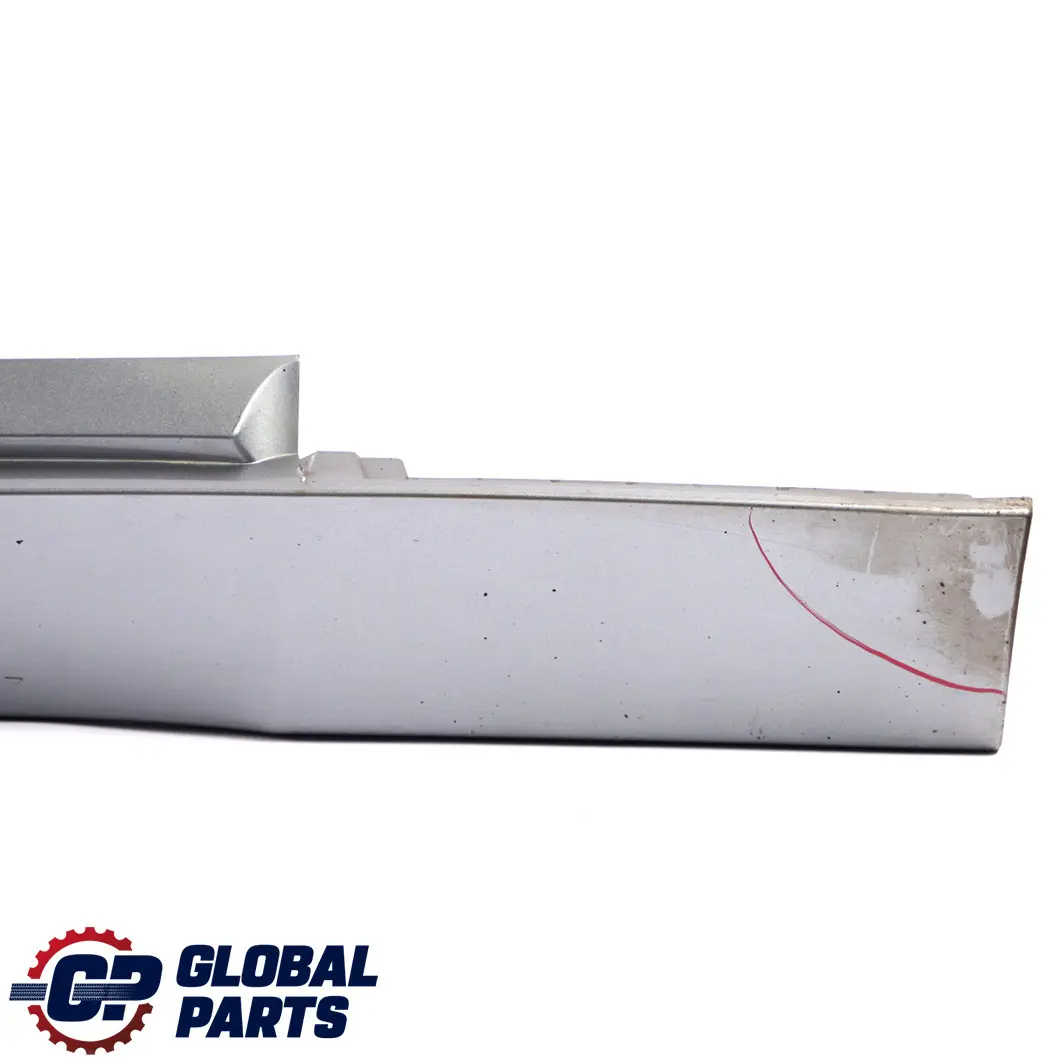 Door Sill Side Cover Skirt Right O/S Silbergrau Grey A08 to BMW 5 Series 1 E60 E61 with Part number 0150278 BMW 5 Series 1 E60 E61 Door Sill Side Cover Skirt Right O/S Silbergrau Grey A08 - SKU 0150278-SBG1 - Part number 0150278