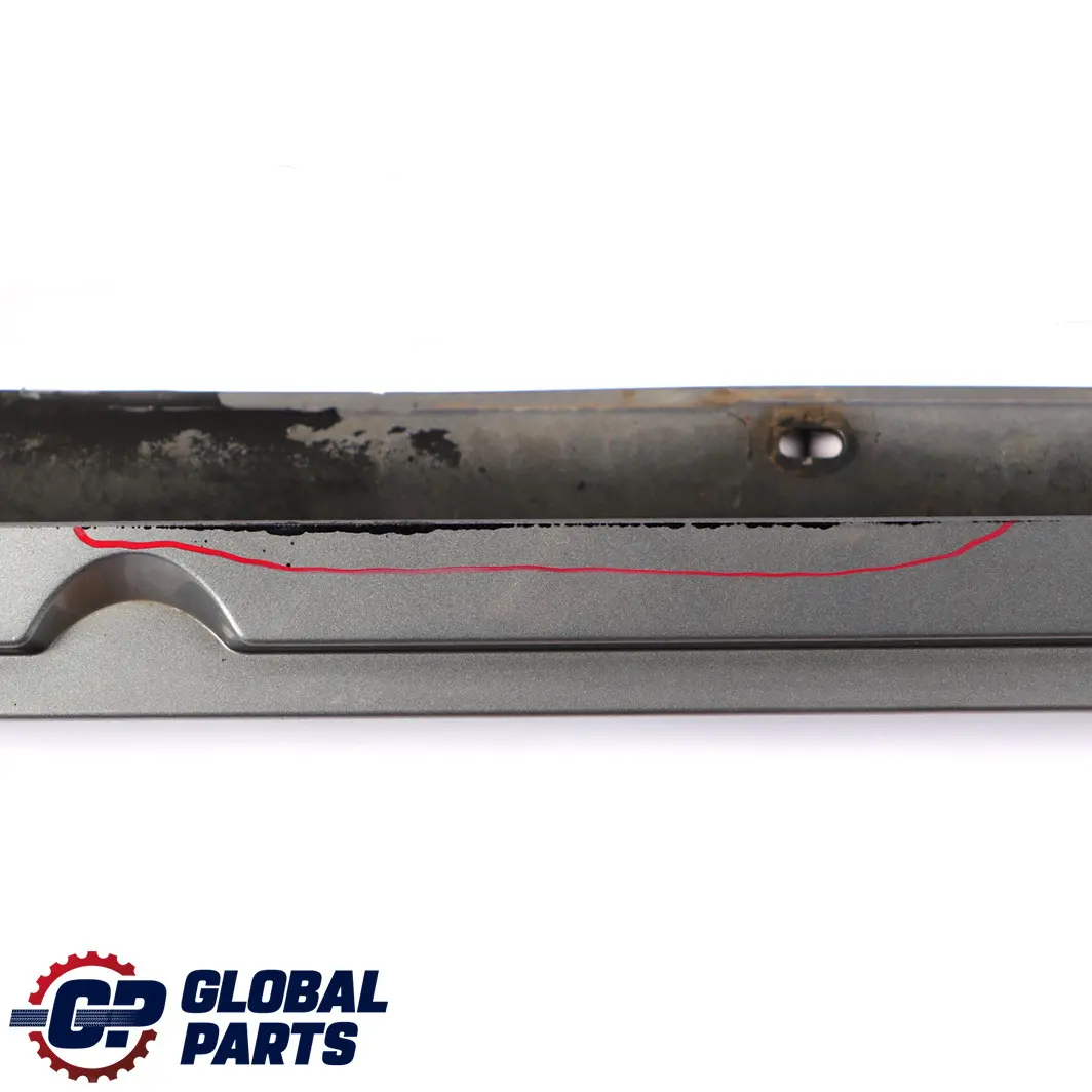 Door Sill Side Cover Skirt Right O/S Silbergrau Grey A08 to BMW 5 Series 1 E60 E61 with Part number 0150278 BMW 5 Series 1 E60 E61 Door Sill Side Cover Skirt Right O/S Silbergrau Grey A08 - SKU 0150278-SBG1 - Part number 0150278