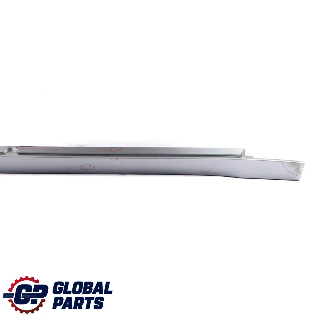 BMW 5 er E60 E61 Schwellerleiste Blende Schweller rechts Silbergrau Silber Grau - SKU 0150278-SBG1 - Teilenummer 0150278