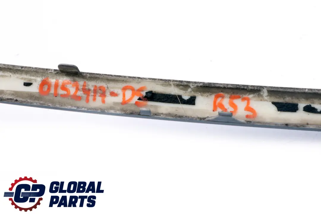 Front Bumper Rubber Strip Cover Trim Panel DarkSilver to BMW Mini Cooper S R52 R53 with Part number 0152417 BMW Mini Cooper S R52 R53 Front Bumper Rubber Strip Cover Trim Panel DarkSilver - SKU 0152417-DS - Part number 0152417