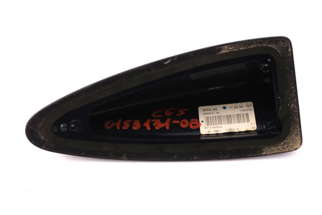 Leergehäuse Dachantenne Lackiert Orientblau Metallic für BMW 7 er E65 E66 mit Teilenummer 0153131 BMW 7 er E65 E66 Leergehäuse Dachantenne Lackiert Orientblau Metallic - SKU 0153131-OB - Teilenummer 0153131