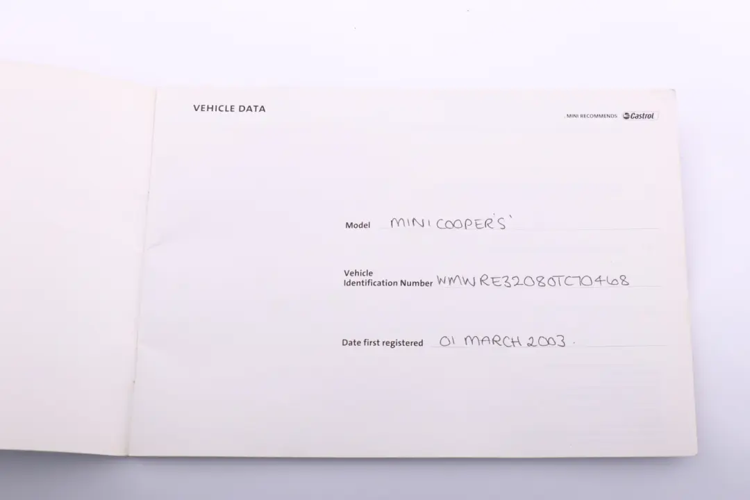 BMW Mini Cooper R56 Service Booklet Radio Instructions Pouch Case Wallet Set - SKU 0156505 - Part number 0156505